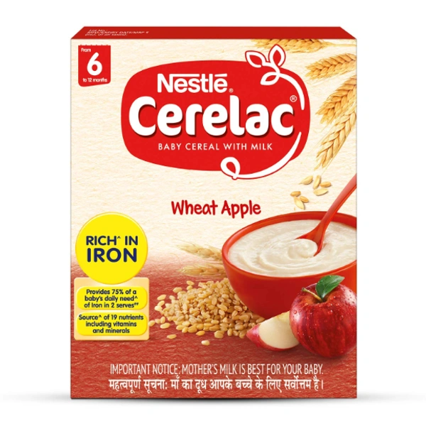 nestle Cerelac 6 Wheat Apple  - 300gm